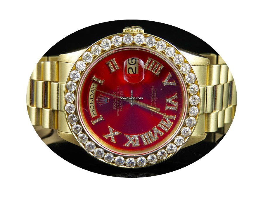 Rolex 18K Mens Yellow Gold Rolex Preside...