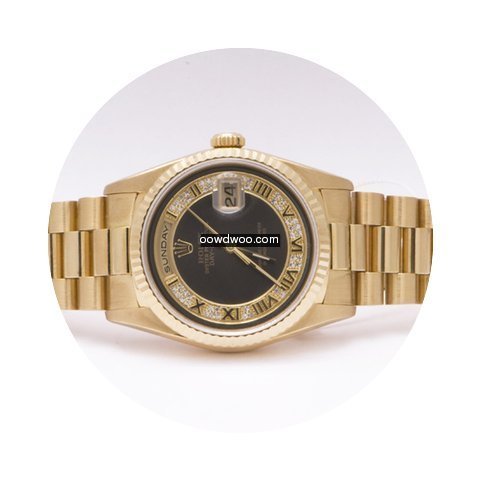 Rolex Day-Date 18238 Black Diamonds...