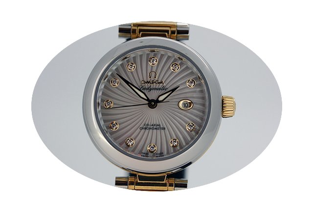 Omega De Ville Ladymatic co-axial steel/...