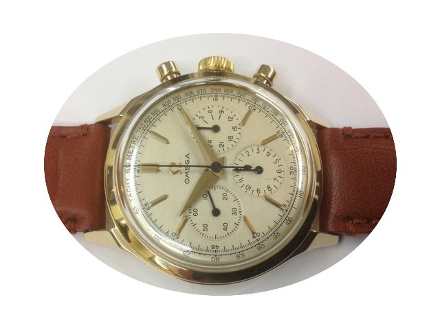Omega Vintage Chronograph and yellow gol...