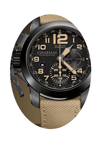 Graham Chronofighter Oversize Black Saha...