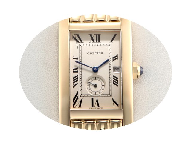 Cartier TANK AMERICAINE MEDIUM GELBGOLD ...