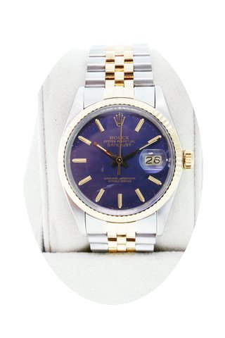 Rolex Datejust 16013 Two Tone Blue Dial ...