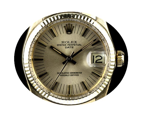 Rolex 18k Yellow Gold Champagne Dial Mid...