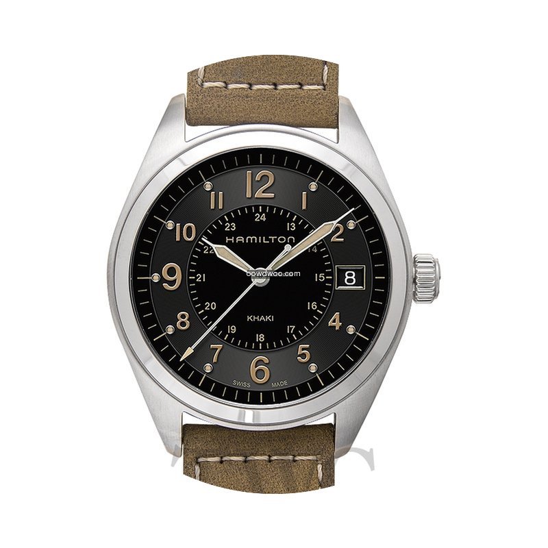 Hamilton Khaki Field Quartz Black Steel/...