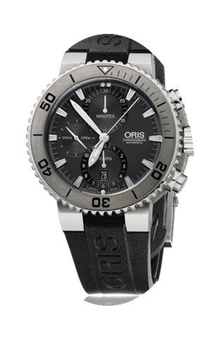 Oris Aquis Titan Chronograph, Rubber Bra...