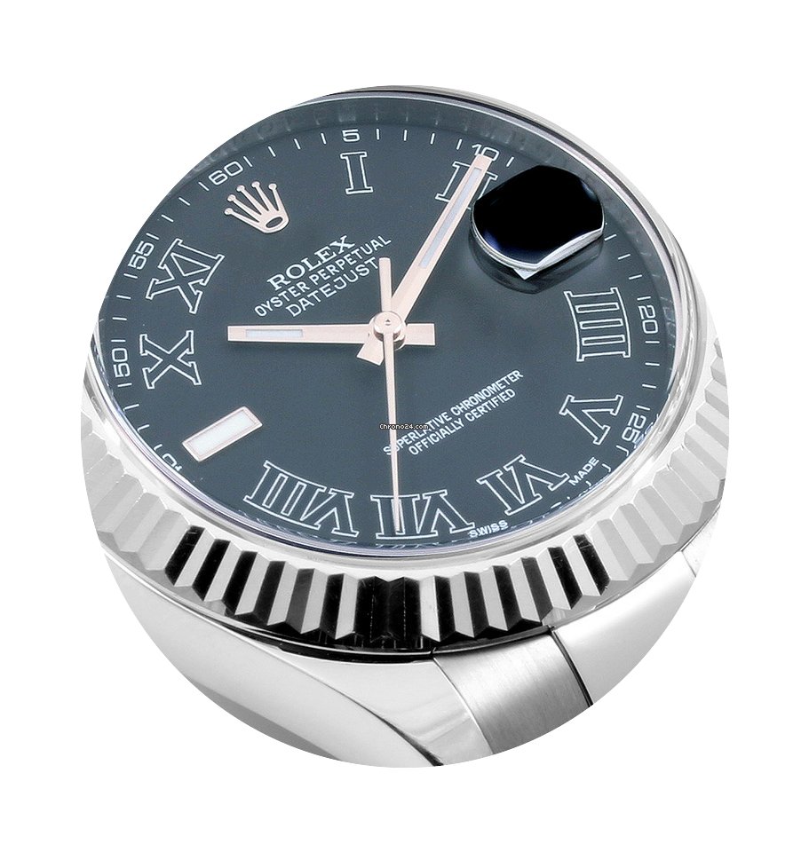 Rolex SS 41mm Datejust ll Roman Dial Flu...