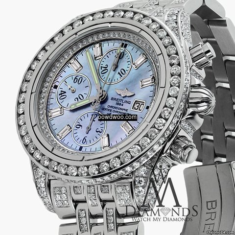 Breitling Evolution A13356 Blue Mop Dial...