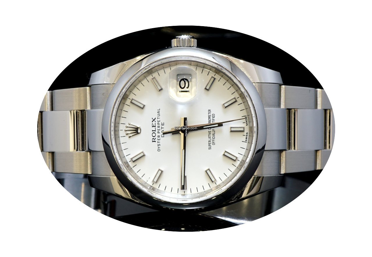 Rolex Feb 2017 34mm Date, White Baton, 1...