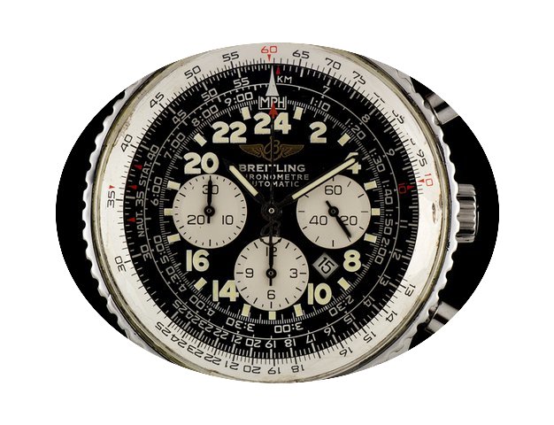 Breitling S/S Black 24 Hour Dial Cosmona...
