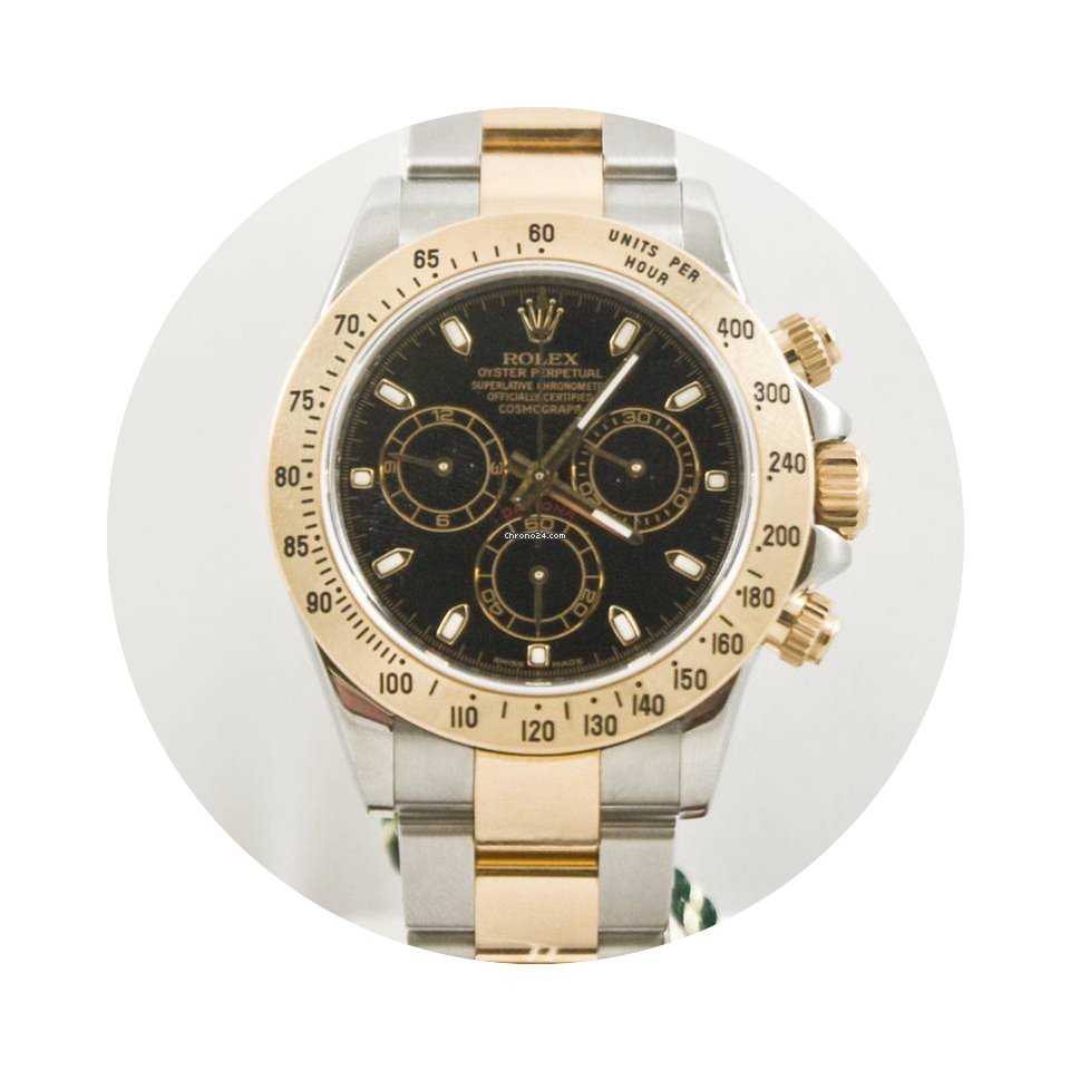 Rolex Daytona 116523 Black Face Box & Pa...
