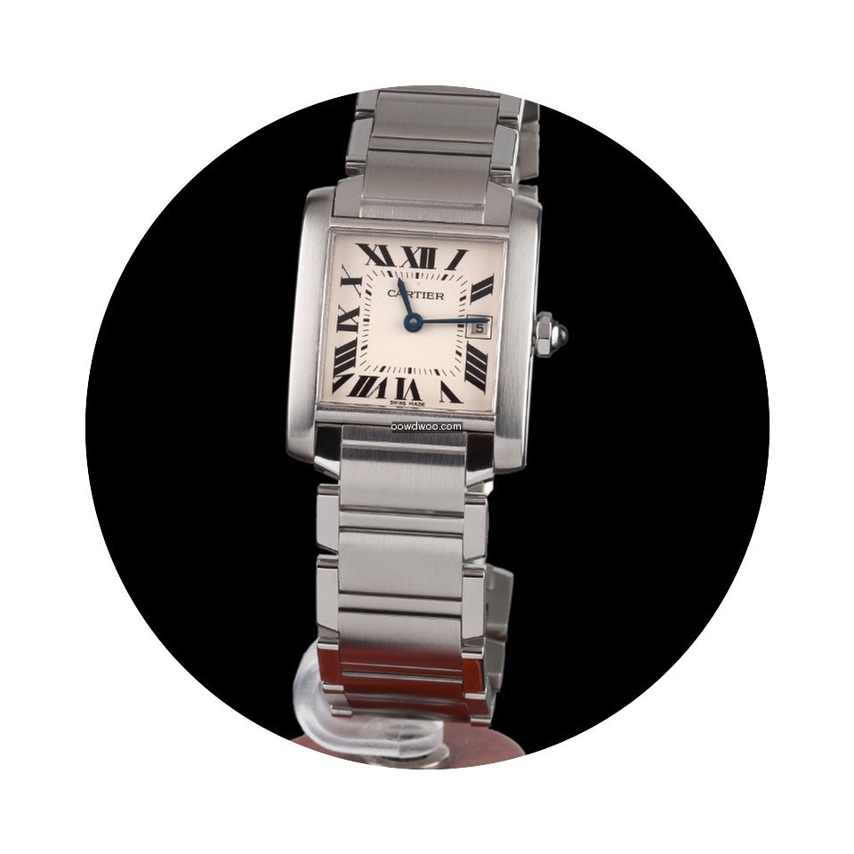 Cartier Tank Francaise Stell Quartz Medi...
