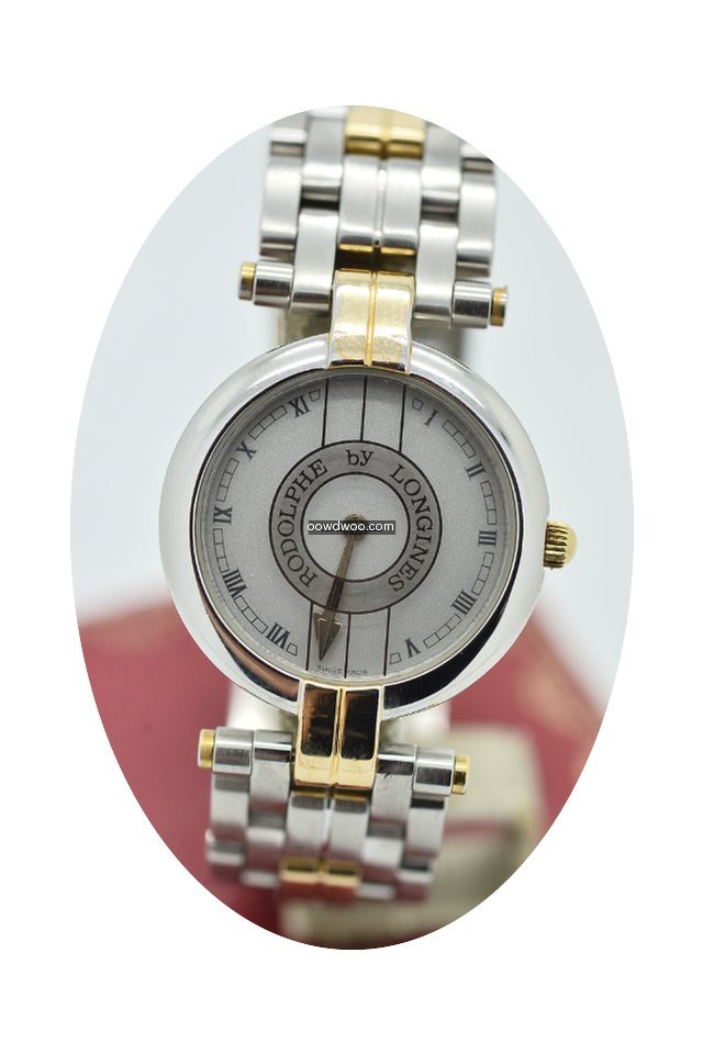 Longines Rodolphe Silver / Grey Gold & S...