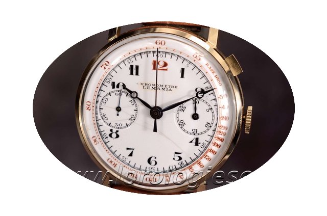 Lemania Chronometer Vintage 18kt. Gold C...