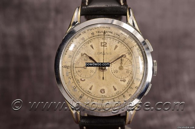 Lemania Vintage Doctor`s Chronograph 37m...