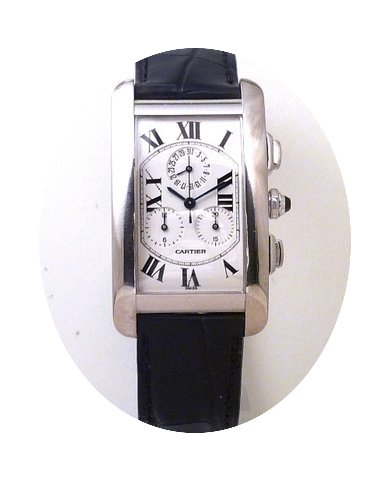 Cartier Tank Americaine Chronograph Whit...