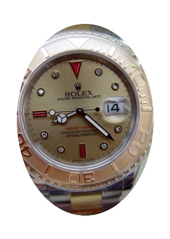 Rolex Mens Yachtmaster Used Watch With G...