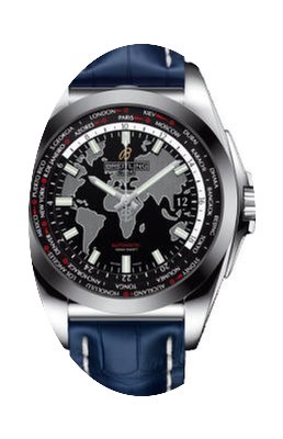 Breitling Galactic Unitime Black Dial Bl...