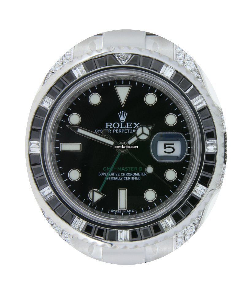 Rolex GMT-Master II Emeralds and Diamond...