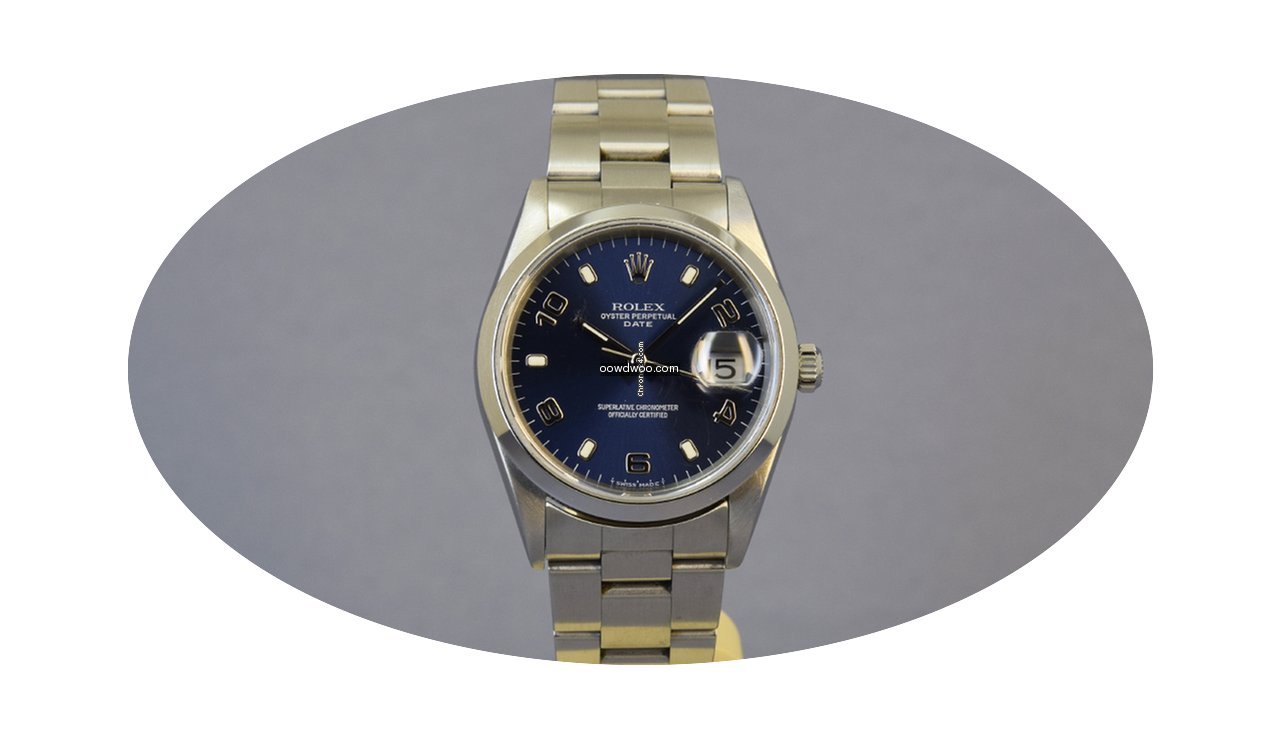 Rolex Date 15200 Blue Dial...