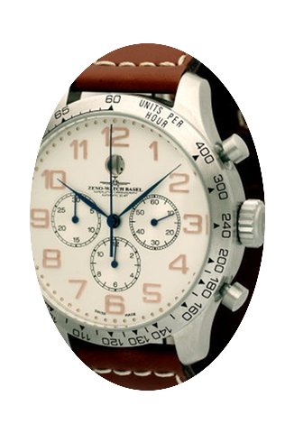 Zeno-Watch Basel OS Tachymeter Retro Chr...