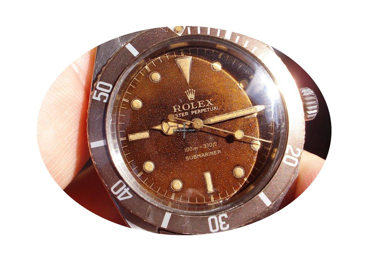 Rolex Submariner 5508 TROPICAL Dial 1959...