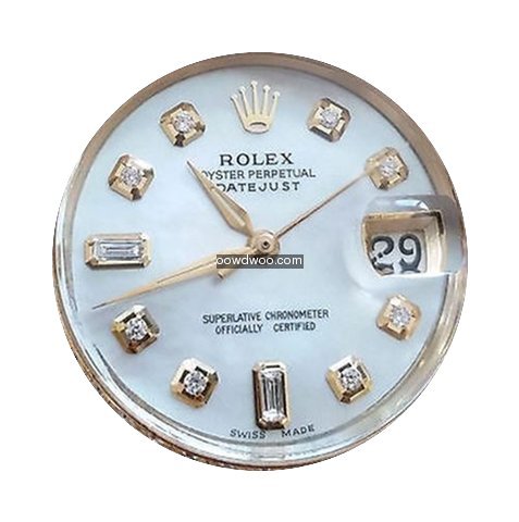 Rolex Datejust Gold Mother Of Pearl Diam...