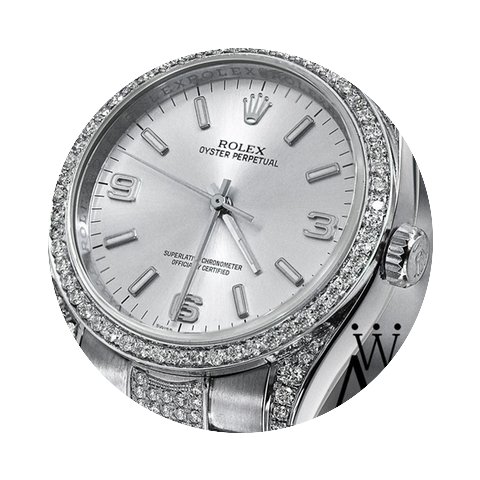 Rolex Oyster Perpetual 116000 36 Mm Silv...