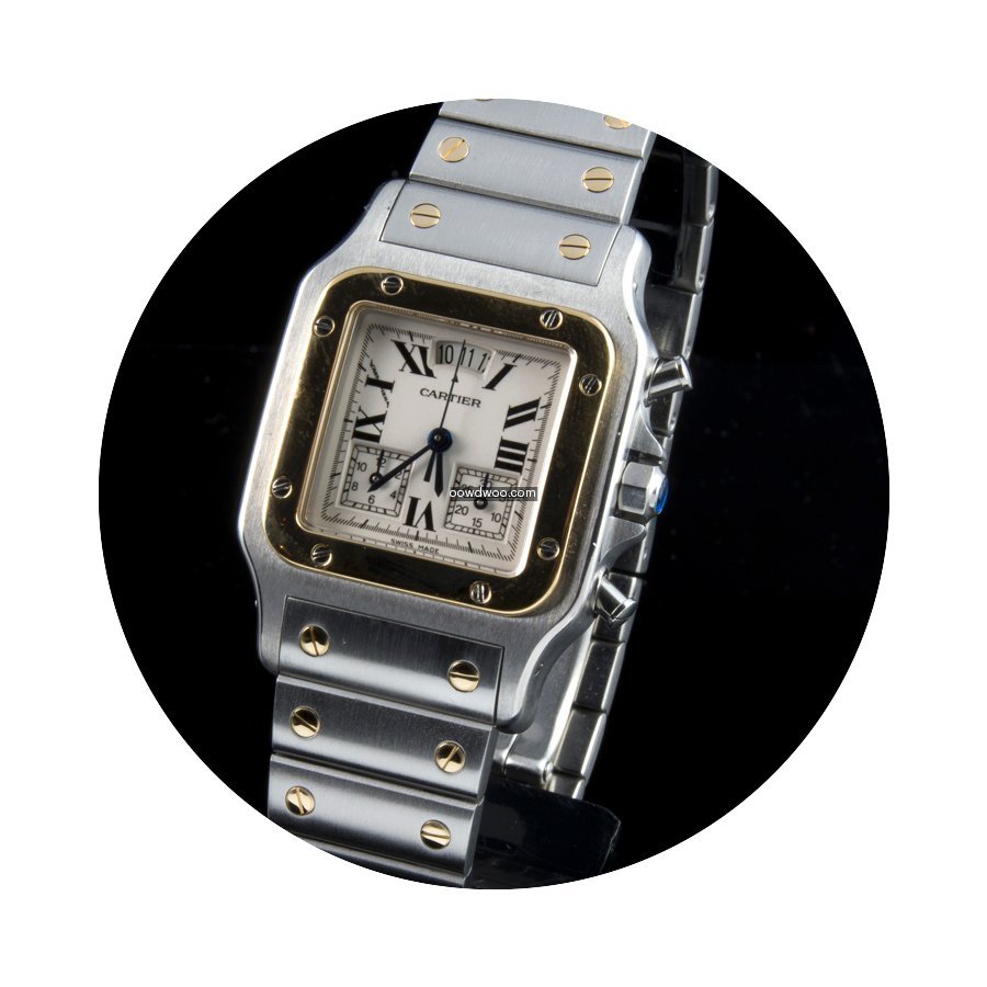 Cartier Santos Chrono Steel and Gold...