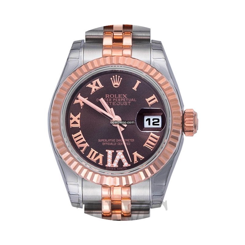 Rolex Lady-Datejust 26 Chocolate/18k ros...