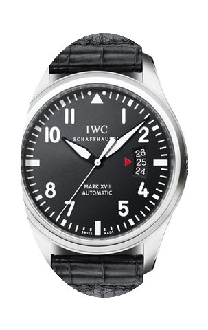 IWC Pilot's Mark XVII, Black Dial, Tripl...
