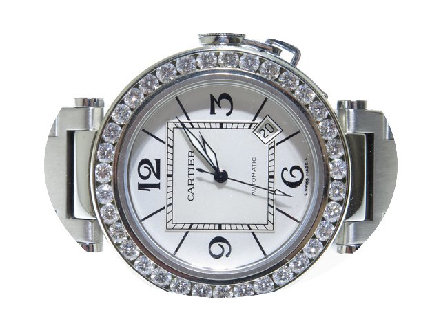 Cartier Pasha 4.50ct White Diamond Stain...