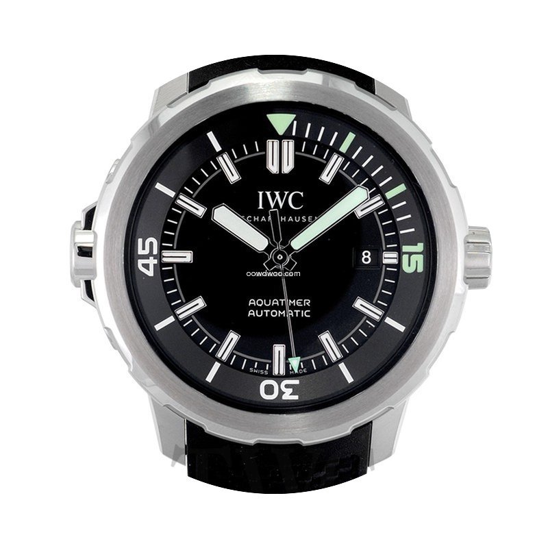 IWC Aquatimer Automatic Black Steel/Rubb...