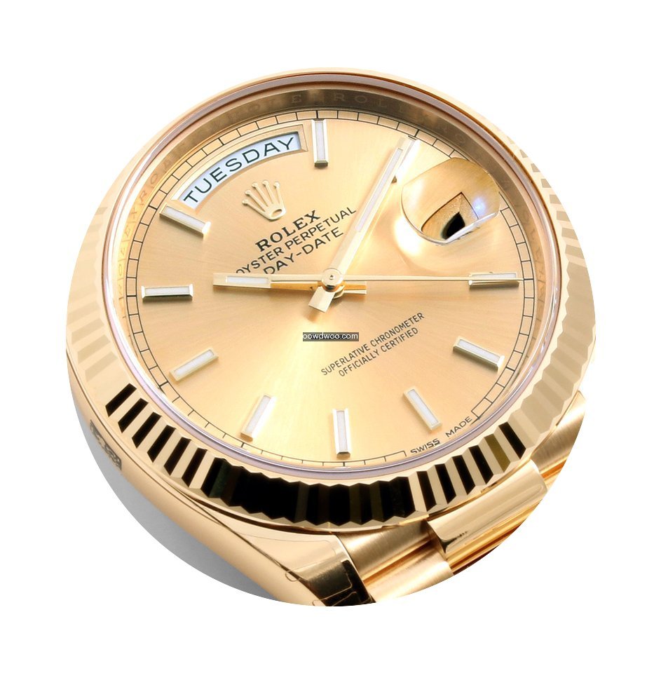 Rolex 2016 18K Yellow Gold 40 mm Day-Dat...