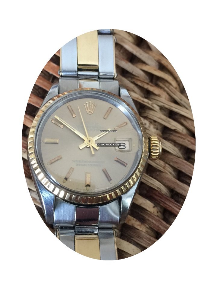 Rolex ladies Date steel and gold...