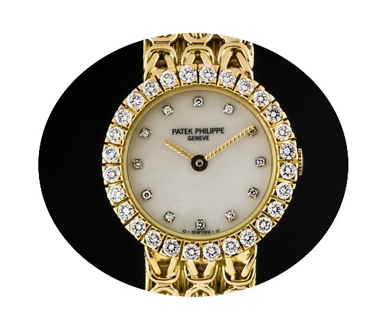 Patek Philippe 18k Yellow Gold MOP Dial ...