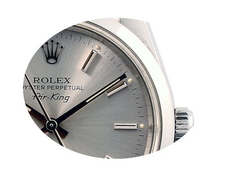 Rolex SS Airking Slate Stick Marker Dial...