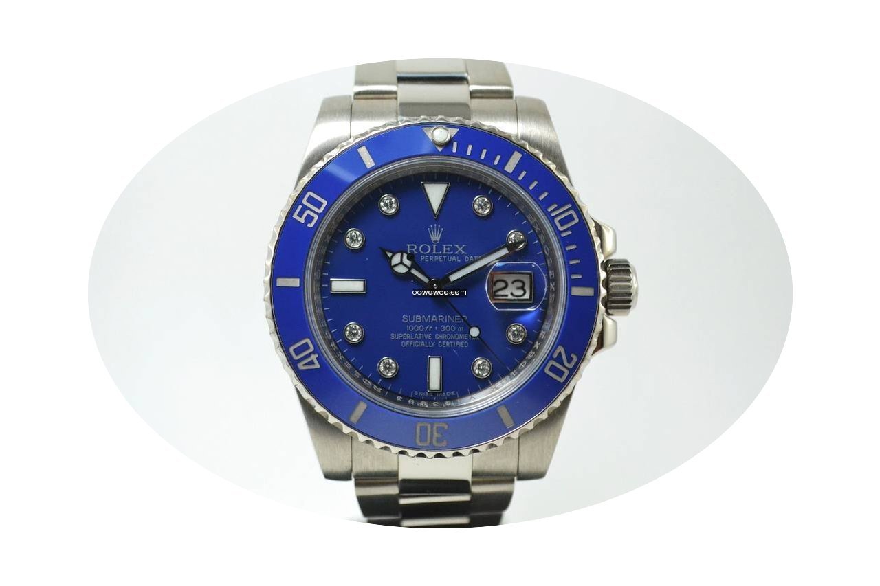 Rolex Submariner Date Diamond Dial Never...