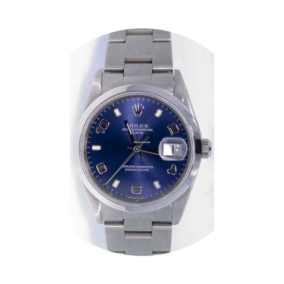 Rolex Date 15200 34mm Stainless Steel Oy...