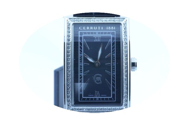 Cerruti Herren Uhr Stahl Quartz 24x 38mm...
