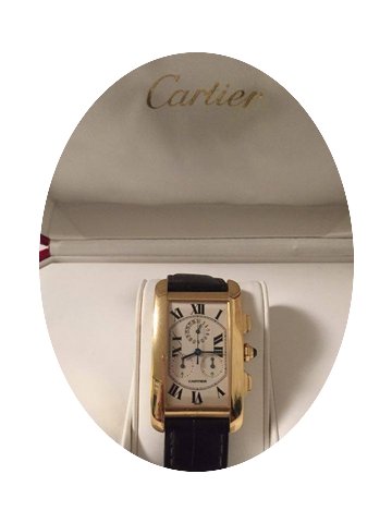 Cartier Tank Americaine 18K 750 yellow g...