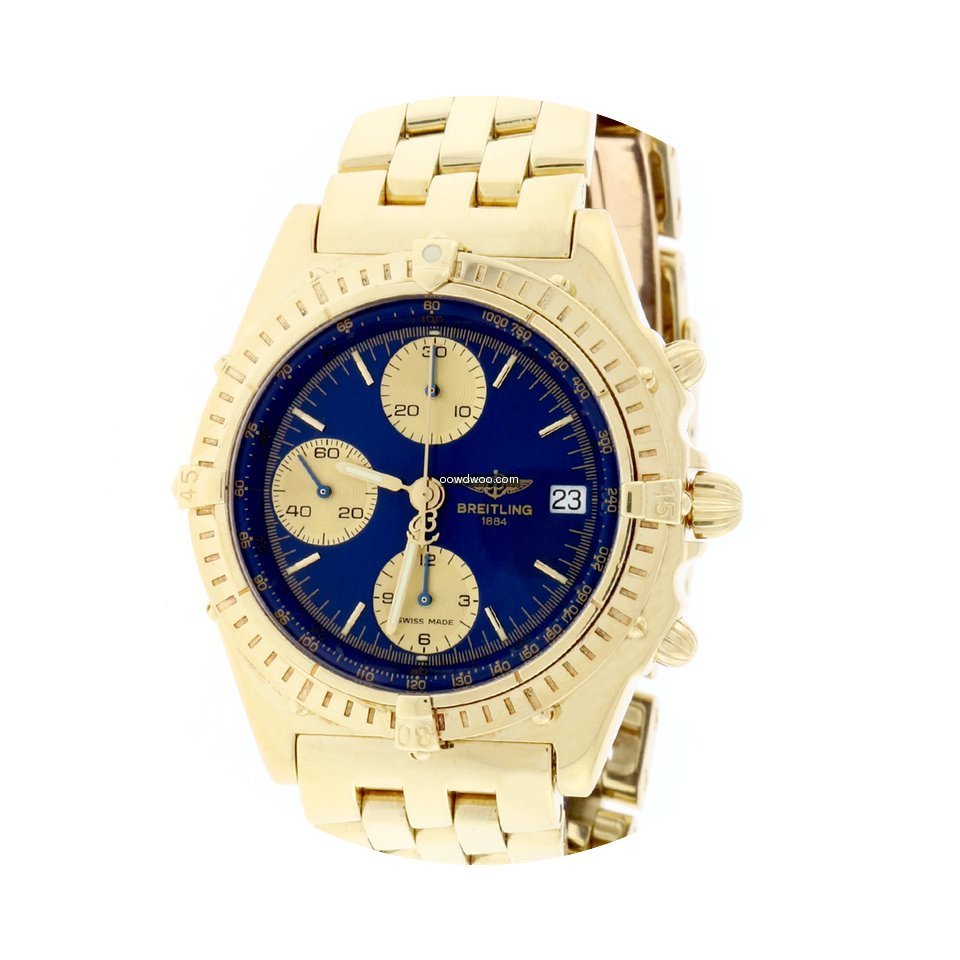 Breitling Windrider Chronomat 18K Yellow...