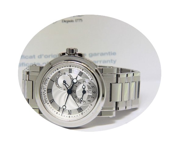 Breguet Marine Dual Time Stainless Steel...
