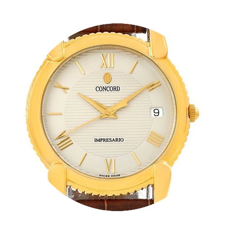 Concord Impresario 18k Yellow Gold Watch...