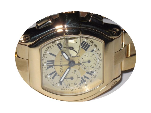 Cartier Roadster Chronograph XL 18K Soli...