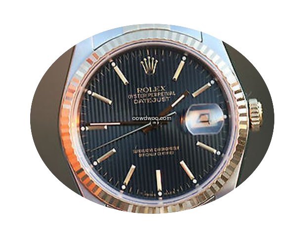 Rolex Datejust Mens 18k Yellow Gold Stai...