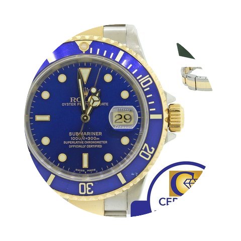 Rolex Submariner 16613 Steel 18k Gold Tw...