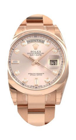 Rolex Day-Date 118205 pink dia...