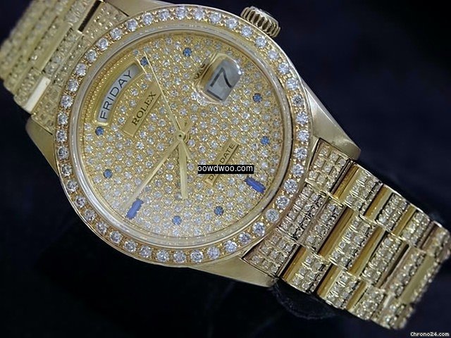 Rolex Yellow Gold Gemstone Day-date With...