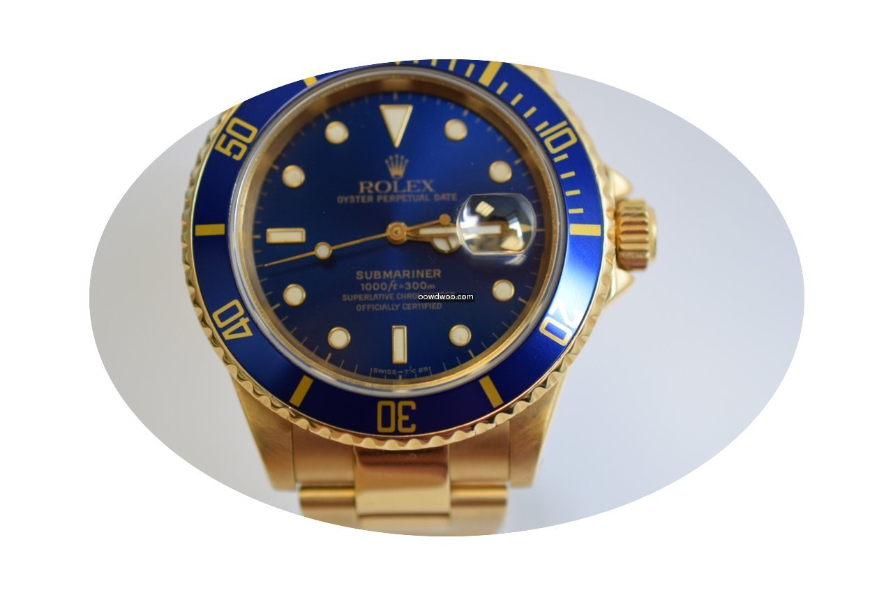 Rolex Submariner Blue Bezel and Blue Dia...